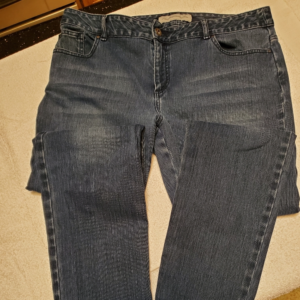 Chicos Platinum blue jeans